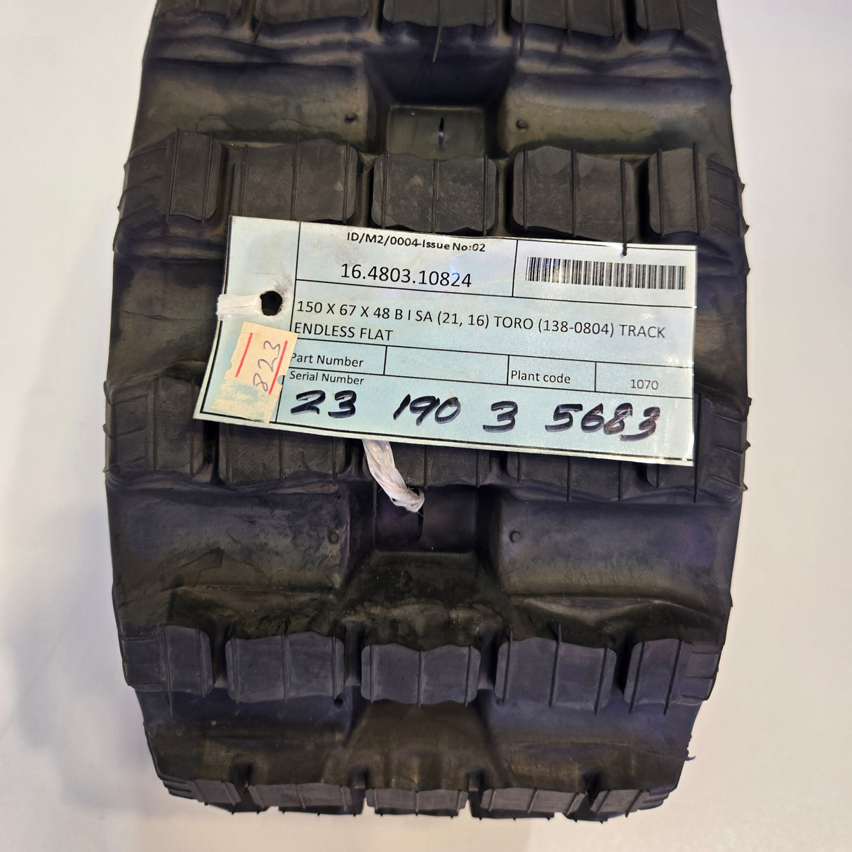 TRACK for TX-1000 Narrow (Classic), TX-1000 Turbo Narrow, TX-700 Narrow, Sprocket Driven Track - 138-0804 OEM TORO