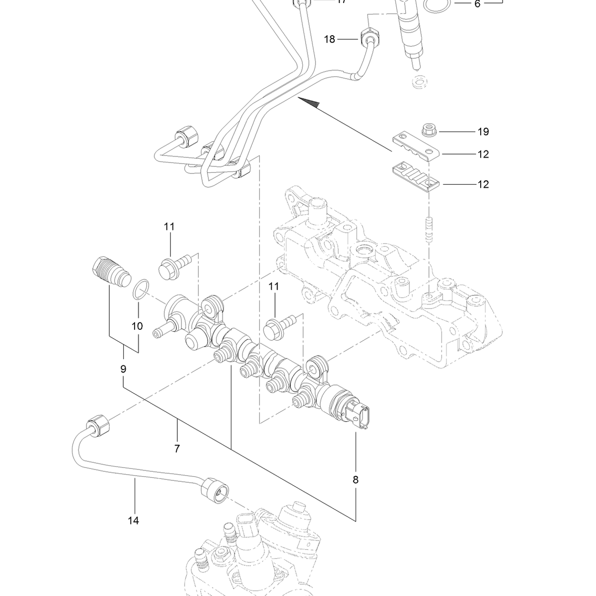 INJECTION PIPE ASM (Part #:127-3814) – DINGOPOWER.com