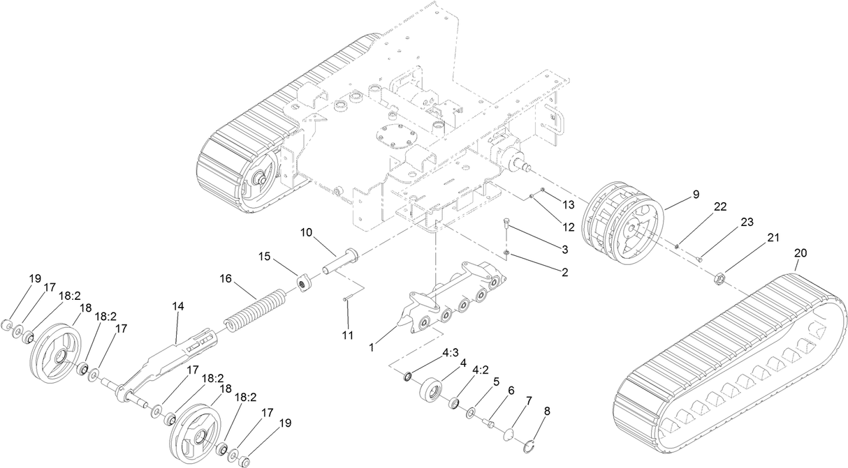 TENSIONER WHEEL ASM