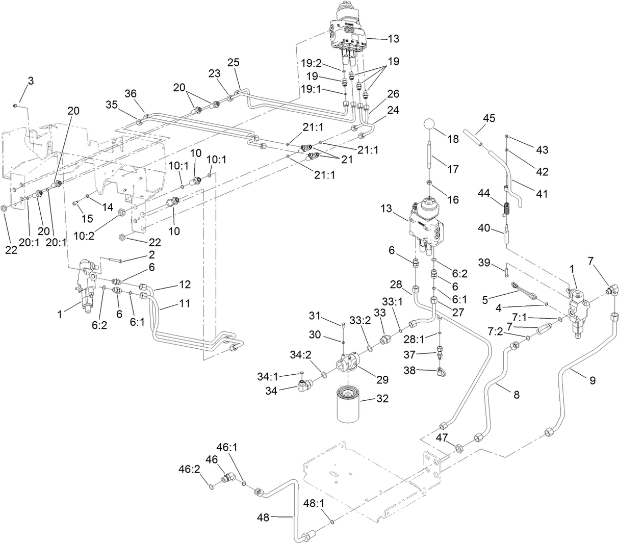 1 SPOOL VALVE ASM