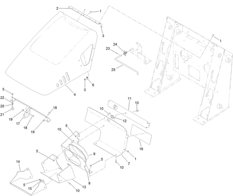 BRACKET-FAN, BACK