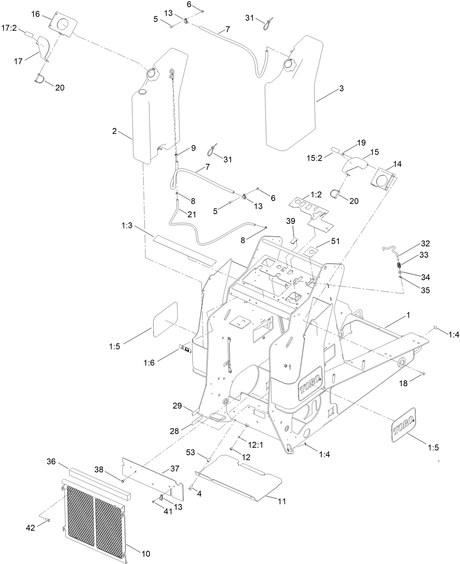 TX1000 FRAME ASM (SERVICE)