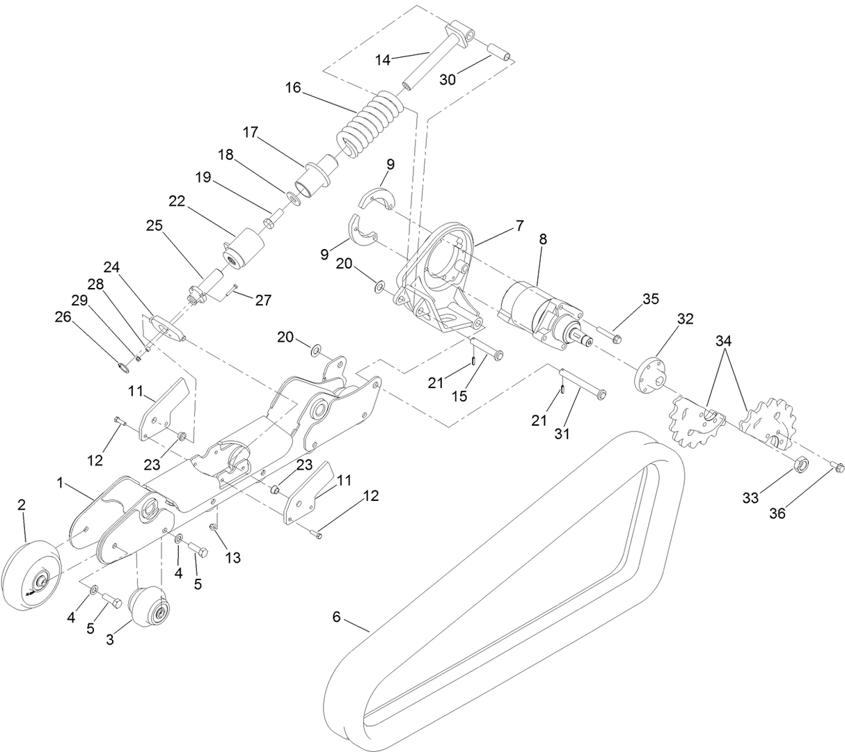 TENSIONER WHEEL ASM
