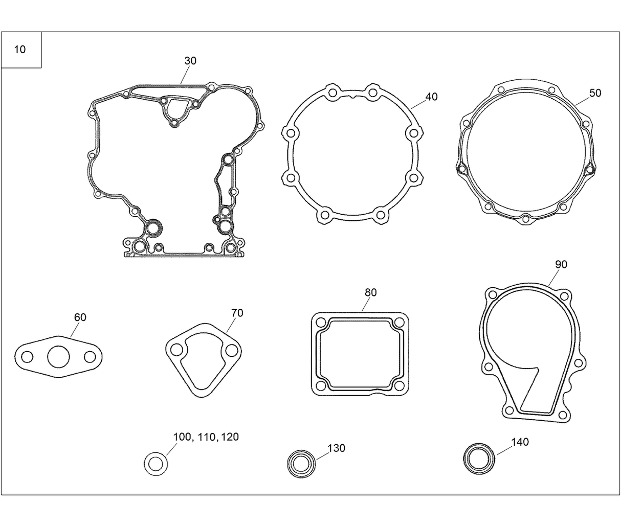 GASKET-CASE, BEARING