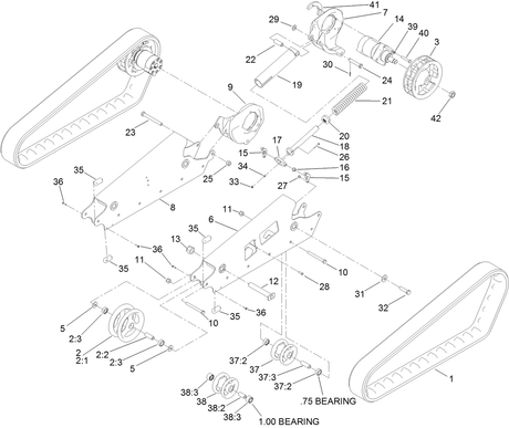 TENSIONER WHEEL ASM