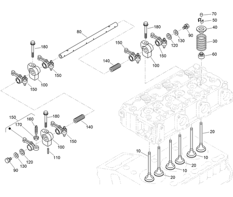 WASHER-SHAFT, ROCKER ARM
