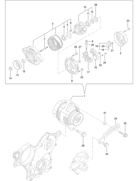ALTERNATOR (12V-40A)