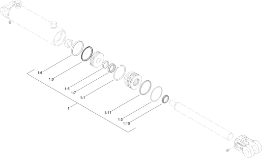 KIT-SEAL, HYDRAULIC CYL