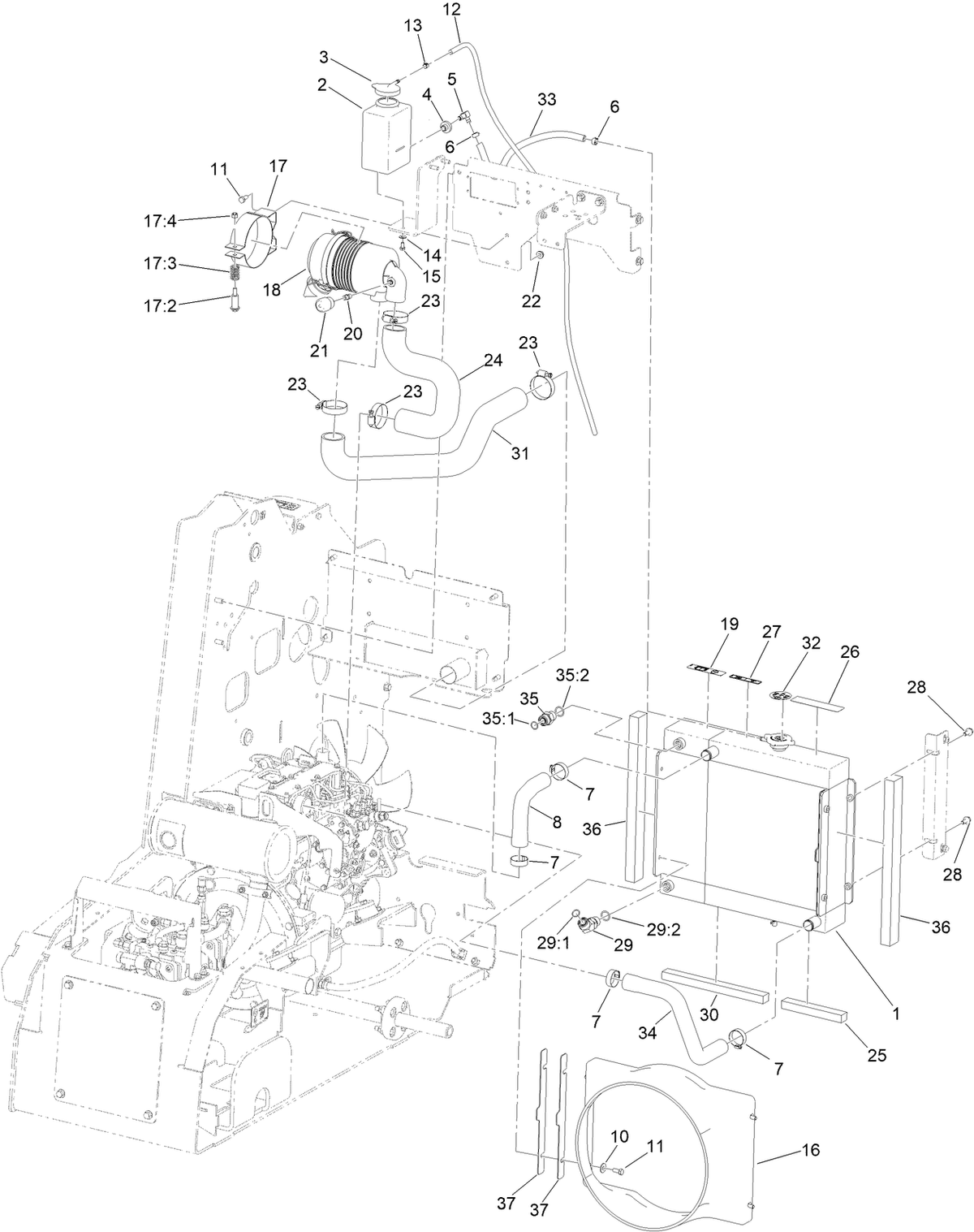 Fokan Radiator FOAM-RADIATOR SIDE (Part #:144-2130) – DINGOPOWER.com
