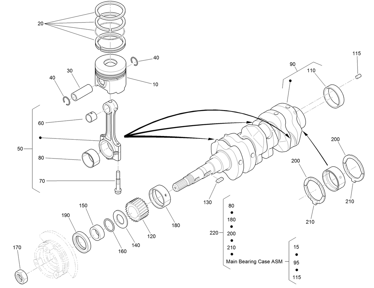 NUT-CRANKSHAFT