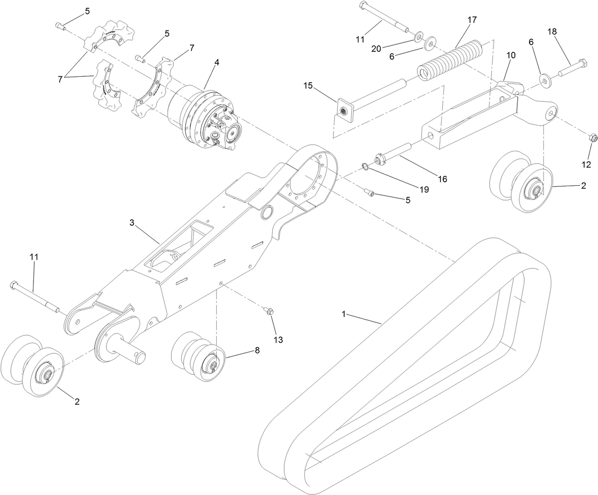 RH TRACK FRAME ASM