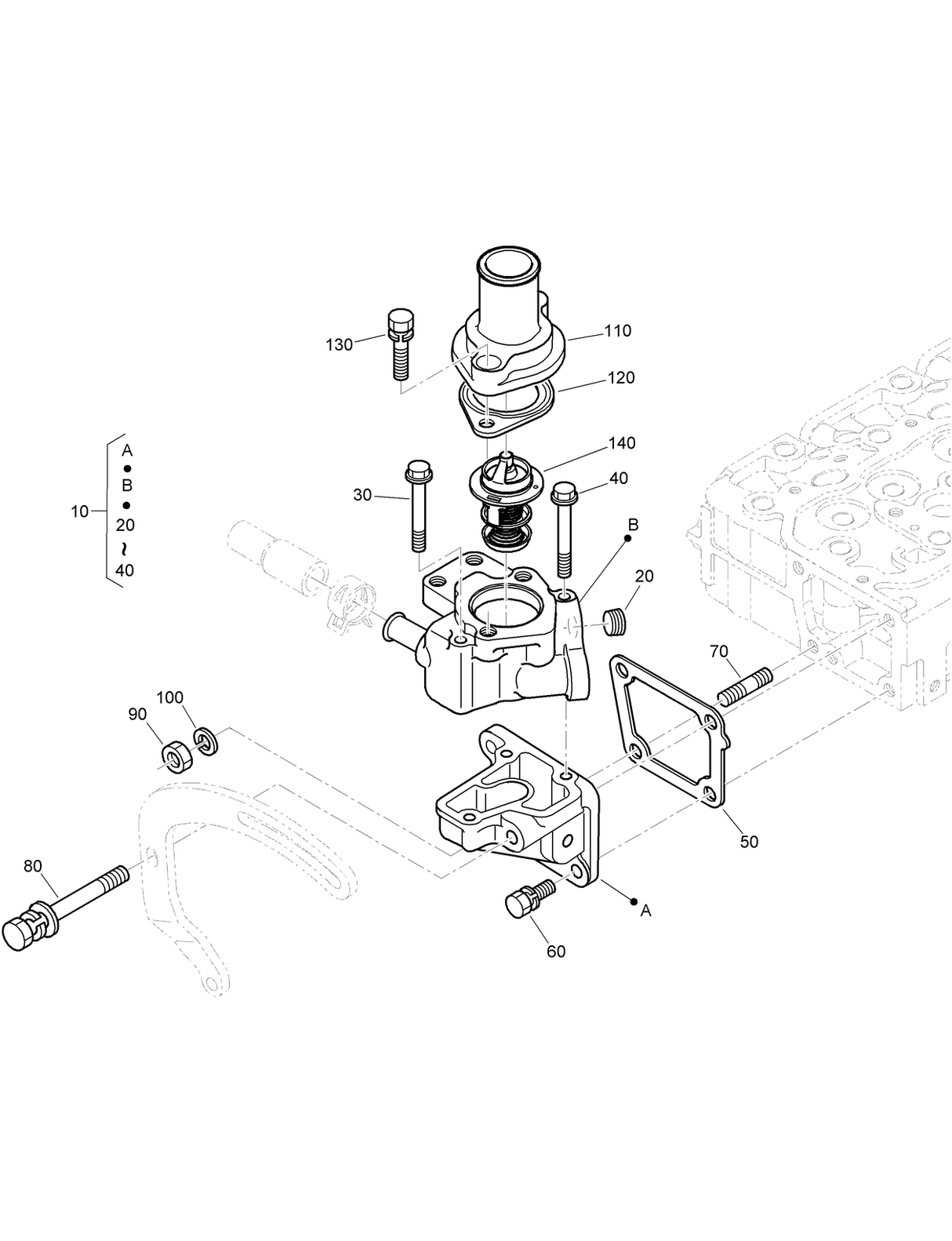 WATER FLANGE ASM