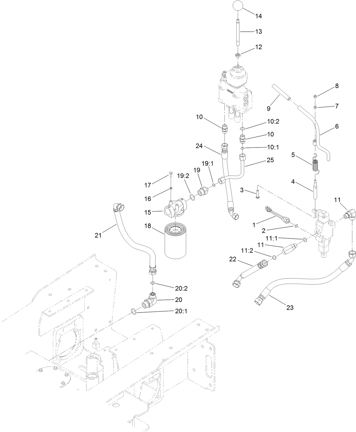 SHAFT-HANDLE, LOADER