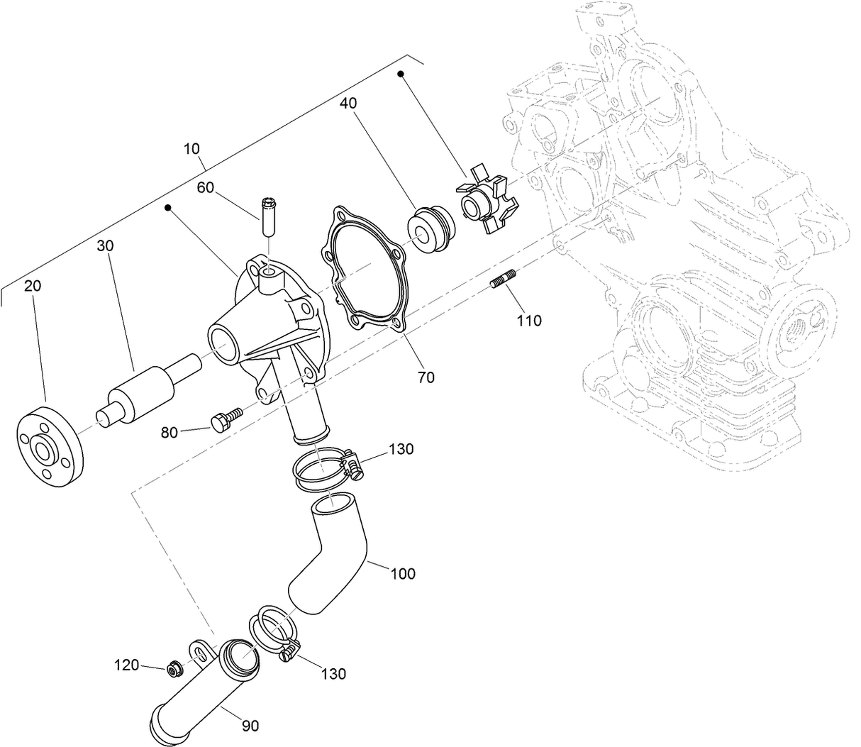 FLANGE-PUMP, WATER