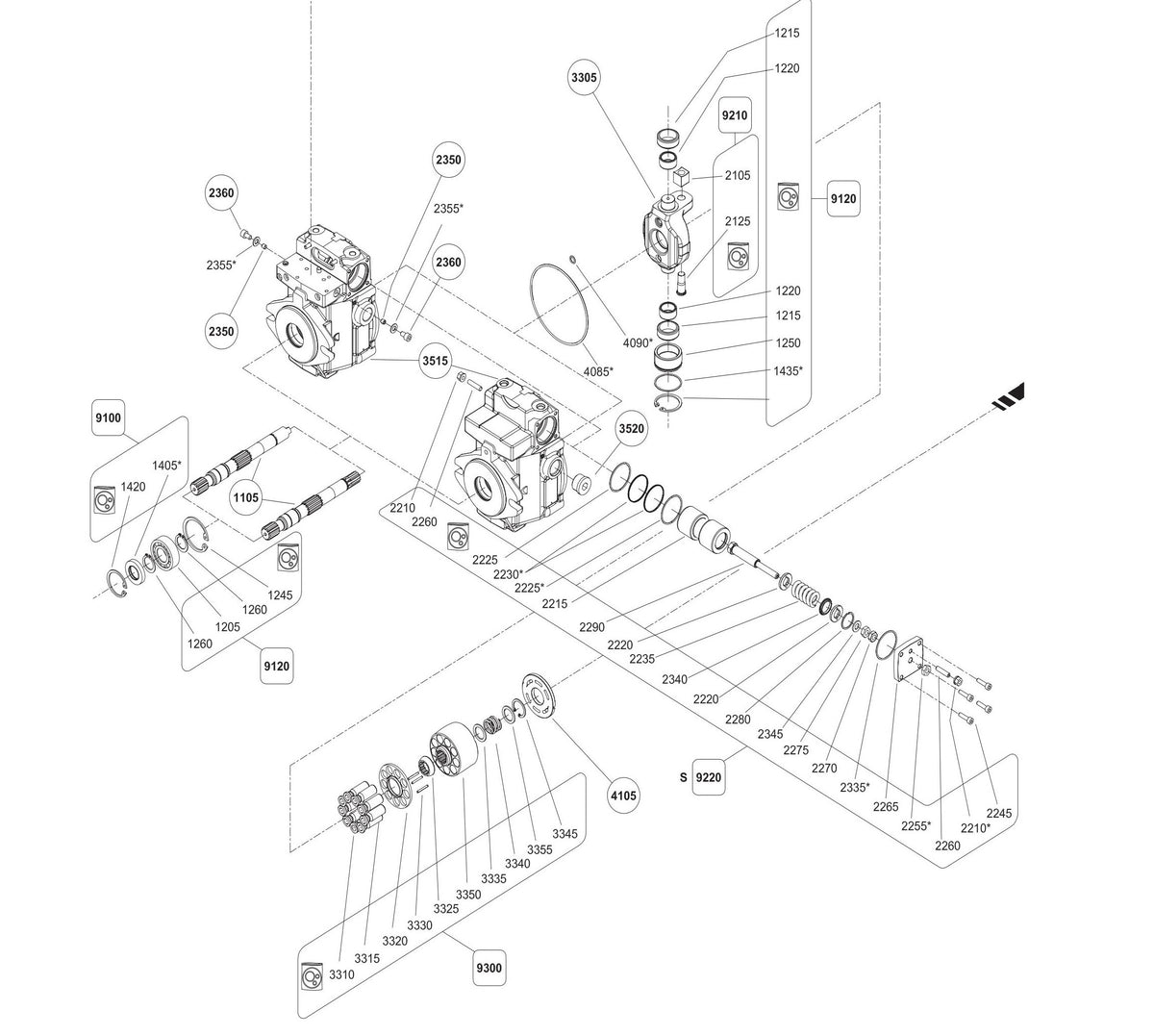 TX-1000 Tandem Pump Parts - TX1000 Toro Dingo – DINGOPOWER.com