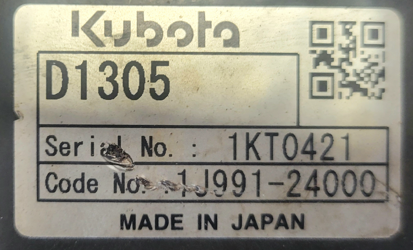 D1305 Kubota Engine (TX1000 Engine)